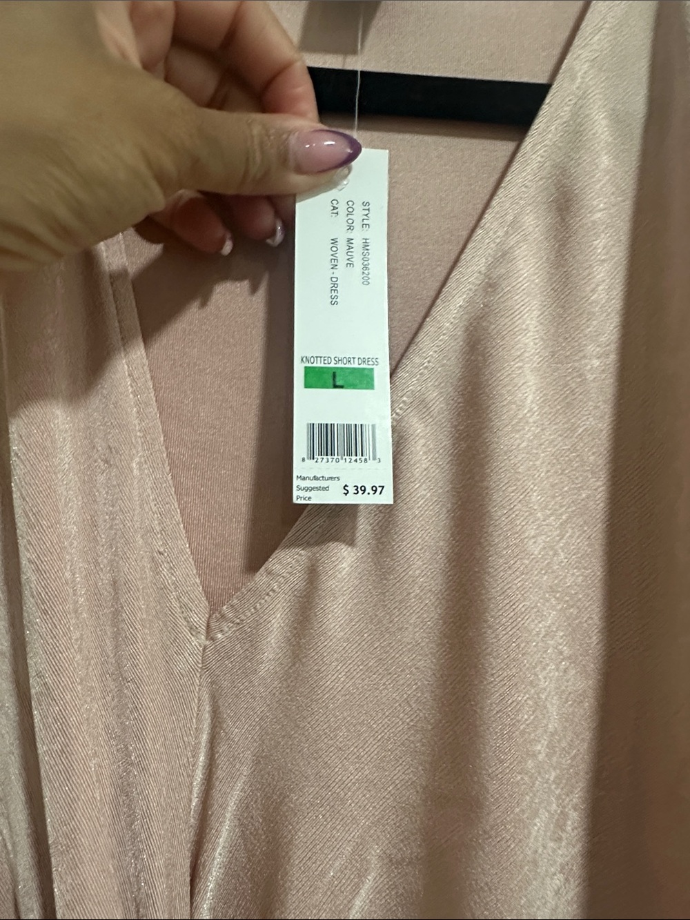 Knot-Front Mini Dress - Picture 2 of 2